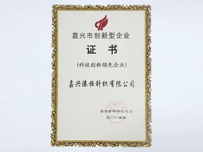 科技創(chuàng)新領(lǐng)先企業(yè)證書